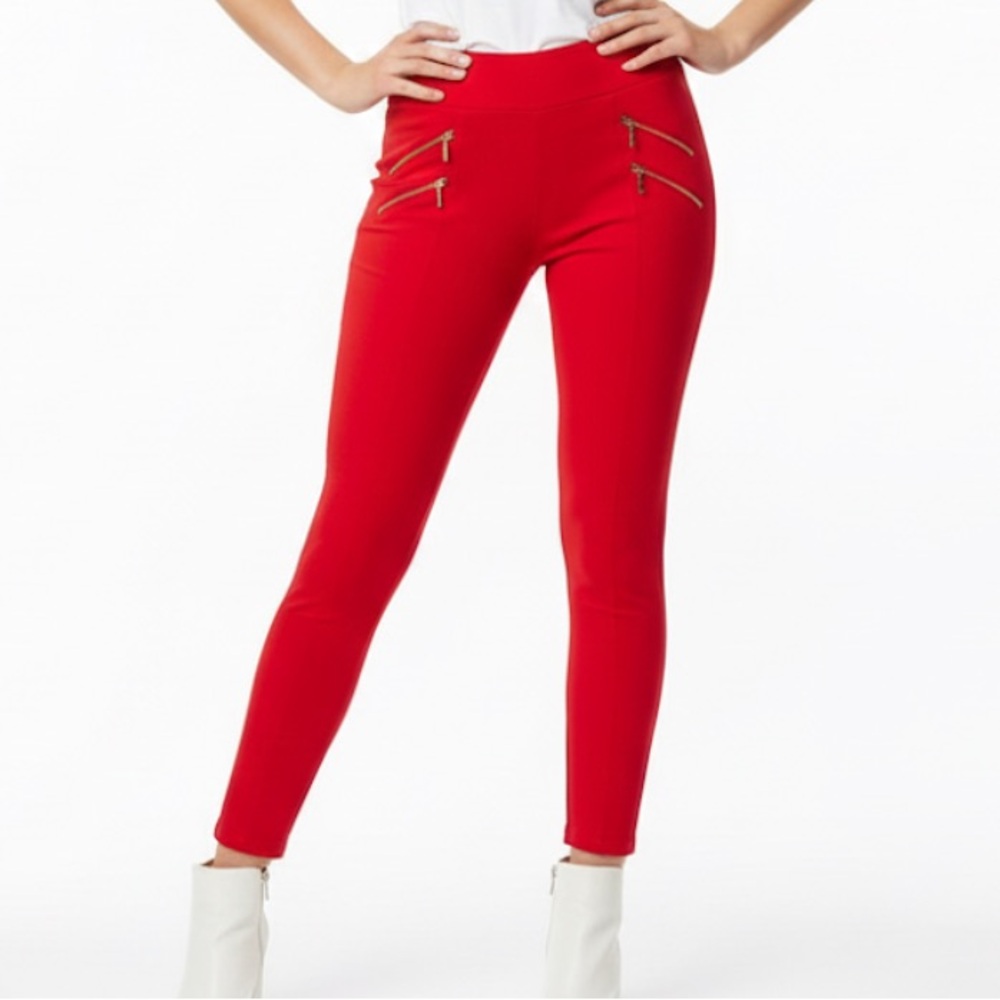 Ci Sono Red Straight Casual Dress Yoga Pants/Leggings Size XL